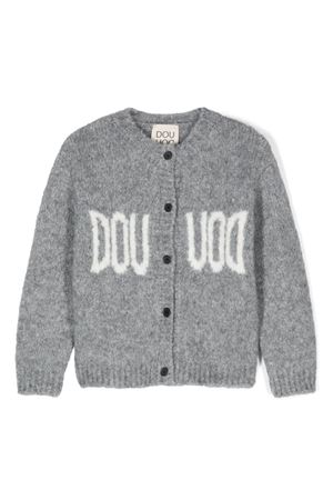 cardigan in acrilico grigio DOUUOD KIDS | DV9P30W0137805